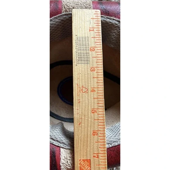 American Flag Cowboy Bull Hide Hat Star Brim Size Small - Picture 9 of 9